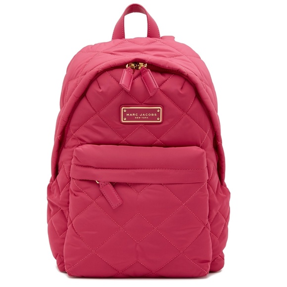 Marc Jacobs Handbags - NWT Marc Jacobs begonia pink quilted backpack